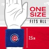 image:imageFranklin Sports MLB Team Licensed Baseball Wristbands  MLB Team Logo Sweat Wristbands  Great for Costumes  Uniforms  PairChicago Cubs