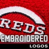 image:imageFranklin Sports MLB Team Licensed Baseball Wristbands  MLB Team Logo Sweat Wristbands  Great for Costumes  Uniforms  PairCincinnati Reds