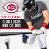 image:imageFranklin Sports MLB Team Licensed Baseball Wristbands  MLB Team Logo Sweat Wristbands  Great for Costumes  Uniforms  PairCincinnati Reds