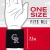 image:imageFranklin Sports MLB Team Licensed Baseball Wristbands  MLB Team Logo Sweat Wristbands  Great for Costumes  Uniforms  PairColorado Rockies