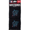 image:imageFranklin Sports MLB Team Licensed Baseball Wristbands  MLB Team Logo Sweat Wristbands  Great for Costumes  Uniforms  PairMiami Marlins