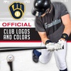 image:imageFranklin Sports MLB Team Licensed Baseball Wristbands  MLB Team Logo Sweat Wristbands  Great for Costumes  Uniforms  PairMilwaukee Brewers