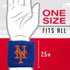 image:imageFranklin Sports MLB Team Licensed Baseball Wristbands  MLB Team Logo Sweat Wristbands  Great for Costumes  Uniforms  PairNew York Mets