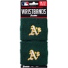 image:imageFranklin Sports MLB Team Licensed Baseball Wristbands  MLB Team Logo Sweat Wristbands  Great for Costumes  Uniforms  PairOakland Athletics