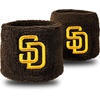 image:imageFranklin Sports MLB Team Licensed Baseball Wristbands  MLB Team Logo Sweat Wristbands  Great for Costumes  Uniforms  PairSan Diego Padres
