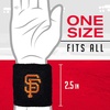 image:imageFranklin Sports MLB Team Licensed Baseball Wristbands  MLB Team Logo Sweat Wristbands  Great for Costumes  Uniforms  PairSan Francisco Giants