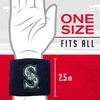 image:imageFranklin Sports MLB Team Licensed Baseball Wristbands  MLB Team Logo Sweat Wristbands  Great for Costumes  Uniforms  PairSeattle Mariners