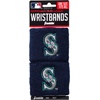 image:imageFranklin Sports MLB Team Licensed Baseball Wristbands  MLB Team Logo Sweat Wristbands  Great for Costumes  Uniforms  PairSeattle Mariners