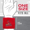 image:imageFranklin Sports MLB Team Licensed Baseball Wristbands  MLB Team Logo Sweat Wristbands  Great for Costumes  Uniforms  PairSt Louis Cardinals