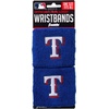image:imageFranklin Sports MLB Team Licensed Baseball Wristbands  MLB Team Logo Sweat Wristbands  Great for Costumes  Uniforms  PairTexas Rangers