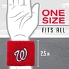 image:imageFranklin Sports MLB Team Licensed Baseball Wristbands  MLB Team Logo Sweat Wristbands  Great for Costumes  Uniforms  PairWashington Nationals