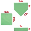 image:imageFranklin Sports MLB Throw Down Baseball Bases with Home Plate  Pitchers Rubber  Backyard Rubber Base Set Perfect for Baseball Teeball  KickballGlow In The Dark