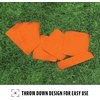 image:imageFranklin Sports MLB Throw Down Baseball Bases with Home Plate  Pitchers Rubber  Backyard Rubber Base Set Perfect for Baseball Teeball  KickballOrange