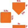 image:imageFranklin Sports MLB Throw Down Baseball Bases with Home Plate  Pitchers Rubber  Backyard Rubber Base Set Perfect for Baseball Teeball  KickballOrange