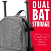 image:imageFranklin Sports MLB Traveler Jr Backpack  Heathered Grey