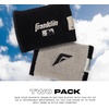 image:imageFranklin Sports MLB Wristbands  Xvent  Baseball  Softball  4 inches  Breathable  DurableBlack  Gray