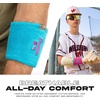 image:imageFranklin Sports MLB Wristbands  Xvent  Baseball  Softball  4 inches  Breathable  DurableBlue  Pink