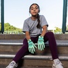 image:imageFranklin Sports MLB Youth Batting Gloves  Digitek Camo Baseball  Softball  Premium Leather  Many Sizes  Colors  YouthMintBlack