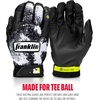image:imageFranklin Sports MLB Youth Teeball Batting Gloves  Flexible Pro Kids Baseball  Softball Gloves for Boys  GirlsBlackWhite