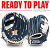 image:imageFranklin Sports MLB Youth Teeball Glove and Ball Set  Kids Baseball and Teeball  Perfect First Kids Glove  95Team Specific