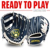 image:imageFranklin Sports MLB Youth Teeball Glove and Ball Set  Kids Baseball and Teeball  Perfect First Kids Glove  95Team Specific