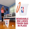 image:imageFranklin Sports NBA Mini Hoop Waste Bin  11 BasketballThemed Trash Can with Removable Rim for Kids Rooms Dorms and Fun Indoor Paper Toss Play  Official NBA Branding Practical amp Playful Design
