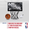 image:imageFranklin Sports NBA Team Over the Door Basketball Hoops  Kids Indoor Mini Basketball Hoop  Ball Set  NBA Fan Mini HoopsBrooklyn Nets