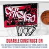 image:imageFranklin Sports NBA Team Over the Door Basketball Hoops  Kids Indoor Mini Basketball Hoop  Ball Set  NBA Fan Mini HoopsChicago Bulls