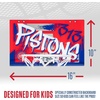 image:imageFranklin Sports NBA Team Over the Door Basketball Hoops  Kids Indoor Mini Basketball Hoop  Ball Set  NBA Fan Mini HoopsDetroit Pistons
