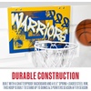 image:imageFranklin Sports NBA Team Over the Door Basketball Hoops  Kids Indoor Mini Basketball Hoop  Ball Set  NBA Fan Mini HoopsGolden State Warriors