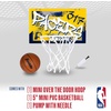 image:imageFranklin Sports NBA Team Over the Door Basketball Hoops  Kids Indoor Mini Basketball Hoop  Ball Set  NBA Fan Mini HoopsIndiana Pacers