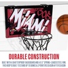 image:imageFranklin Sports NBA Team Over the Door Basketball Hoops  Kids Indoor Mini Basketball Hoop  Ball Set  NBA Fan Mini HoopsMiami Heat