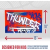 image:imageFranklin Sports NBA Team Over the Door Basketball Hoops  Kids Indoor Mini Basketball Hoop  Ball Set  NBA Fan Mini HoopsOklahoma City Thunder