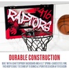 image:imageFranklin Sports NBA Team Over the Door Basketball Hoops  Kids Indoor Mini Basketball Hoop  Ball Set  NBA Fan Mini HoopsToronto Raptors