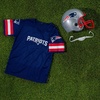 image:imageFranklin Sports NFL Kids Helmet  Jersey Sets  Youth NFL Team Uniform Sets  Costume Set  Helmet Jersey  ChinstrapMediumNew England Patriots