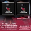 image:imageFranklin Sports NFL Storage Bins  Collapsible Cube Container  Basket  NFL Office Bedroom  Living Room  11x11Arizona Cardinals