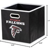 image:imageFranklin Sports NFL Storage Bins  Collapsible Cube Container  Basket  NFL Office Bedroom  Living Room  11x11Atlanta Falcons