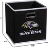 image:imageFranklin Sports NFL Storage Bins  Collapsible Cube Container  Basket  NFL Office Bedroom  Living Room  11x11Baltimore Ravens