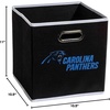 image:imageFranklin Sports NFL Storage Bins  Collapsible Cube Container  Basket  NFL Office Bedroom  Living Room  11x11Carolina Panthers