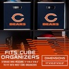 image:imageFranklin Sports NFL Storage Bins  Collapsible Cube Container  Basket  NFL Office Bedroom  Living Room  11x11Chicago Bears