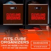 image:imageFranklin Sports NFL Storage Bins  Collapsible Cube Container  Basket  NFL Office Bedroom  Living Room  11x11Cleveland Browns