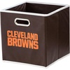image:imageFranklin Sports NFL Storage Bins  Collapsible Cube Container  Basket  NFL Office Bedroom  Living Room  11x11Cleveland Browns
