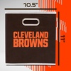 image:imageFranklin Sports NFL Storage Bins  Collapsible Cube Container  Basket  NFL Office Bedroom  Living Room  11x11Cleveland Browns