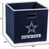 image:imageFranklin Sports NFL Storage Bins  Collapsible Cube Container  Basket  NFL Office Bedroom  Living Room  11x11Dallas Cowboys