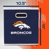 image:imageFranklin Sports NFL Storage Bins  Collapsible Cube Container  Basket  NFL Office Bedroom  Living Room  11x11Denver Broncos