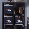 image:imageFranklin Sports NFL Storage Bins  Collapsible Cube Container  Basket  NFL Office Bedroom  Living Room  11x11Denver Broncos