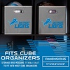 image:imageFranklin Sports NFL Storage Bins  Collapsible Cube Container  Basket  NFL Office Bedroom  Living Room  11x11Detroit Lions