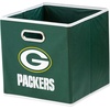 image:imageFranklin Sports NFL Storage Bins  Collapsible Cube Container  Basket  NFL Office Bedroom  Living Room  11x11Green Bay Packers