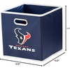 image:imageFranklin Sports NFL Storage Bins  Collapsible Cube Container  Basket  NFL Office Bedroom  Living Room  11x11Houston Texans