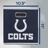 image:imageFranklin Sports NFL Storage Bins  Collapsible Cube Container  Basket  NFL Office Bedroom  Living Room  11x11Indianapolis Colts